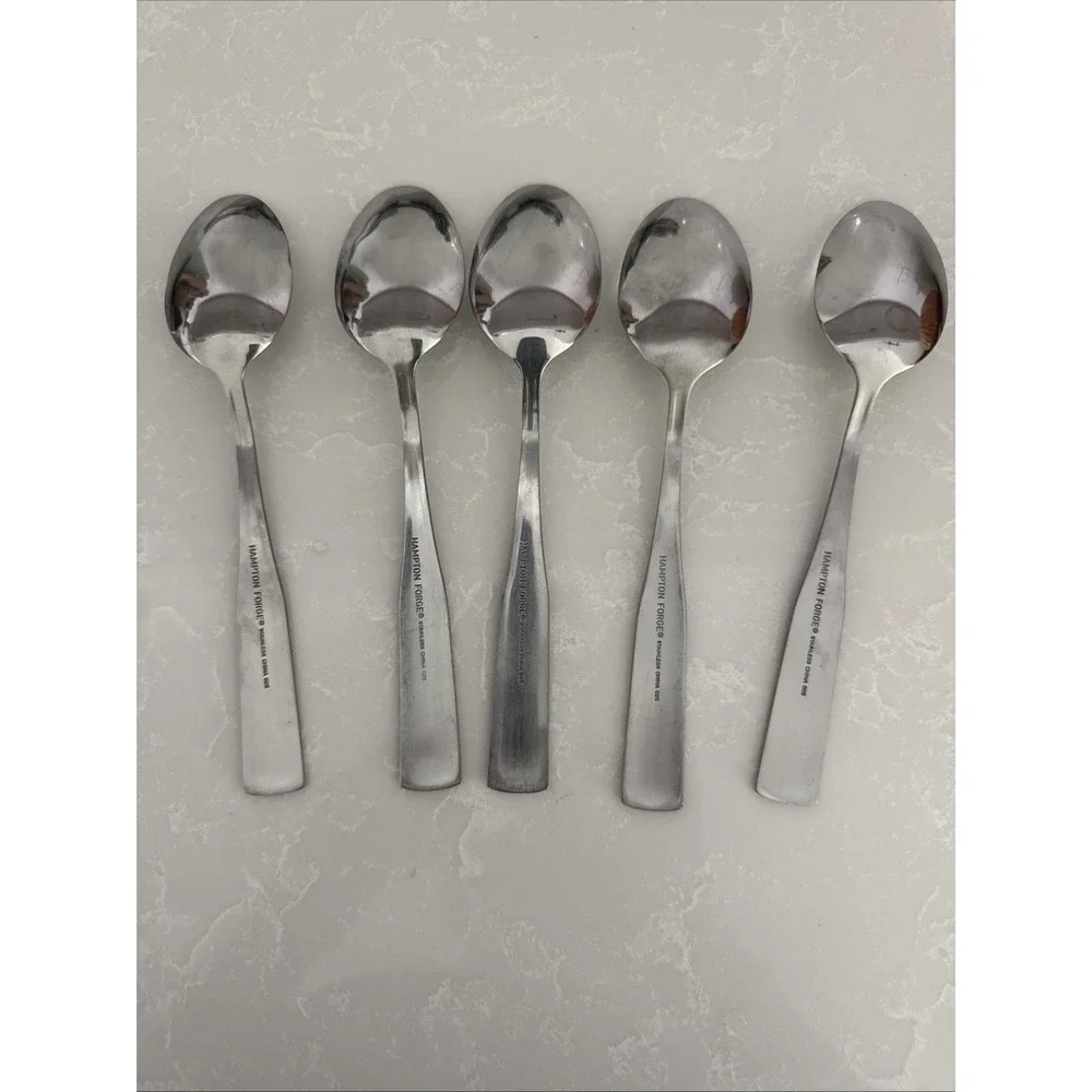 Hampton‎ Forge Bristol Satin Finish Deco Flatware Set 62Pieces Fork Knives Spoon